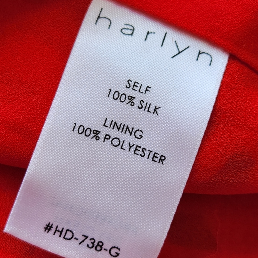 Harlyn Silk Red Mini Dress Boho Western Cowgirl Aztec Print Pretty Cute Large - Picture 13 of 17